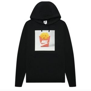 Nike Men's  Waffle Fries Graphic Print Pullover Hoodie  3XL Blk. Perfect!